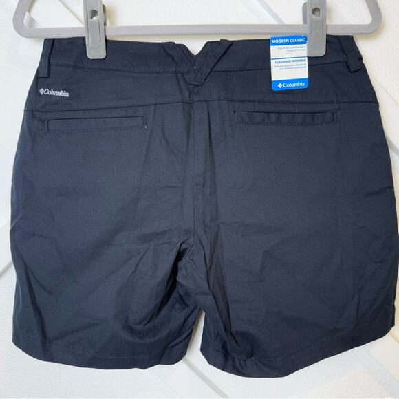 NWT Columbia Mid Rise Cotton Kenzie Cove 6” Inseam Bermuda Short Black Size 4 - Picture 3 of 7
